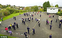 Photo of a typical school playground