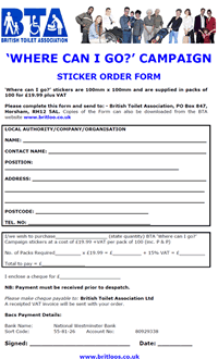 Where Can I Go sticker order form screen grab